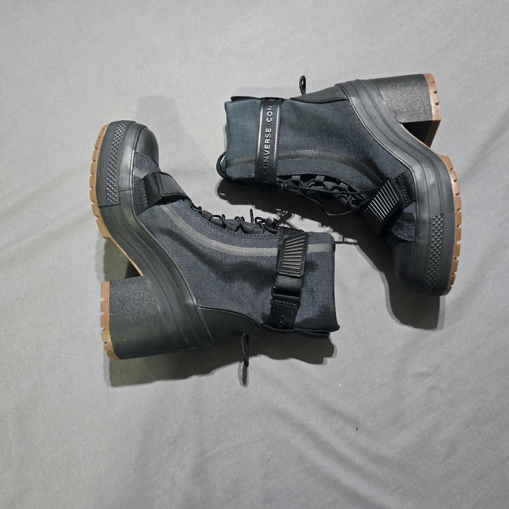 Converse Chuck Taylor All Star GR82 Boots Women 7.5 Black Platform 563468C